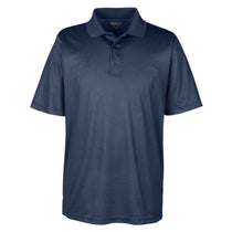 Core 365 Men's Classic Navy/Carbon Express Microstripe Performance Pique Polo