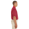 Core 365 Men's Classic Red/Carbon Express Microstripe Performance Pique Polo