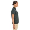 Core 365 Women's Forest/Carbon Express Microstripe Performance Pique Polo
