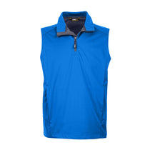 Core 365 Men's True Royal Techno Lite Three-Layer Knit Tech Quarter Zip Vest