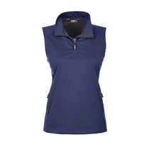 Core 365 Women's Classic Navy Techno Lite Three-Layer Knit Tech Quarter Zip Vest