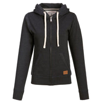 Landway Women's Heather Black Westpoint Full Zip Cotton Sweatshirt