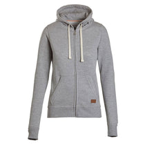 Landway Women's Heather Grey Westpoint Full Zip Cotton Sweatshirt