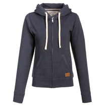 Landway Women's Heather Navy Westpoint Full Zip Cotton Sweatshirt