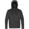 Stormtech Men's Carbon Heather/Black Metro Full-Zip Hoody