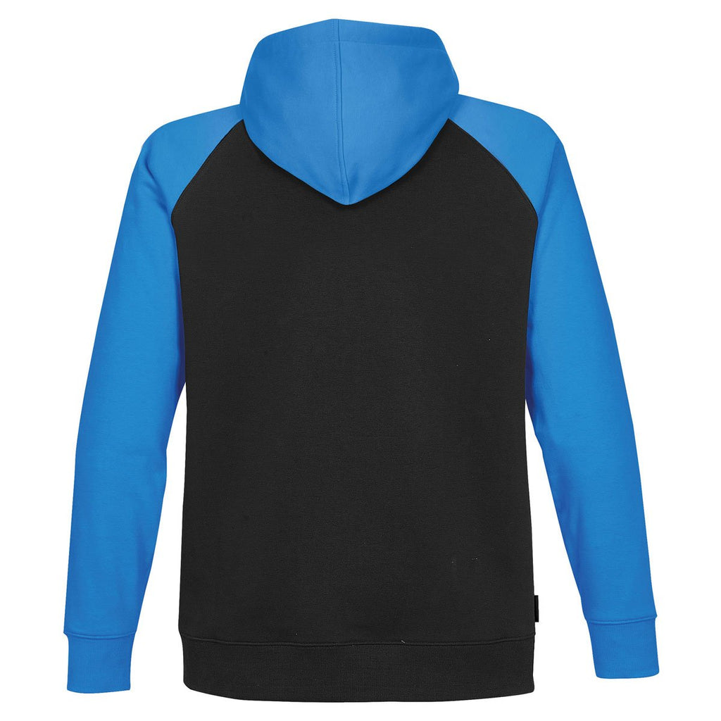 Stormtech Men's Black/Electric Blue Omega Two-Tone Zip Hoody