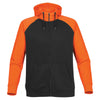 Stormtech Men's Black/Orange Omega Two-Tone Zip Hoody