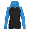 Stormtech Women's Black/Electric Blue Omega Two-Tone Zip Hoody