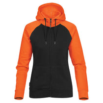 Stormtech Women's Black/Orange Omega Two-Tone Zip Hoody