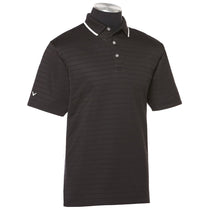 Callaway Men's Black Raised Ottoman Polo