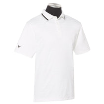 Callaway Men's White Raised Ottoman Polo