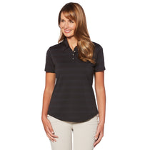 Callaway Women's Black Horizontal Textured Polo
