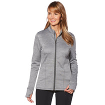 Callaway Women's Medium Grey Heather Stretch Performance Full-Zip Jacket