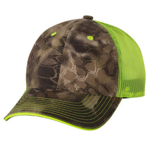 Outdoor Cap Kryptek Highlander/Neon Yellow Washed Brushed Mesh Cap