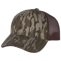 Outdoor Cap Mossy Oak Bottomland/Brown Washed Brushed Mesh Cap