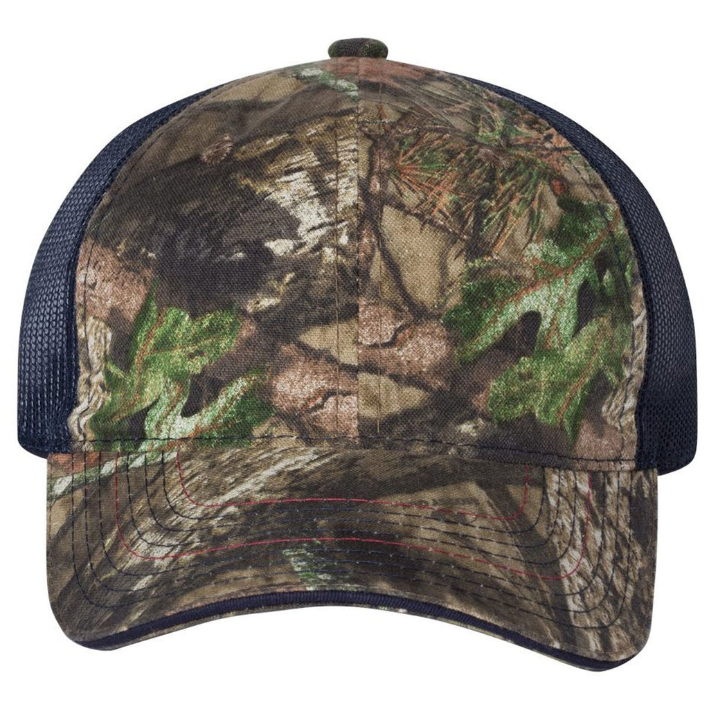 Outdoor Cap Mossy Oak Country/Navy Washed Brushed Mesh Cap