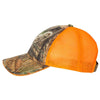 Outdoor Cap Mossy Oak Country/Neon Orange Washed Brushed Mesh Cap