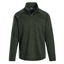 Landway Men's Heather Moss Alpha Heathered 1/4-Zip Pullover