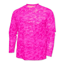 BAW Men's Pink Xtreme Tek Digital Camo Long Sleeve Shirt