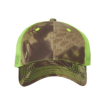 Outdoor Cap Kryptek Highlander/Neon Yellow Camo Cap with Neon Mesh Back