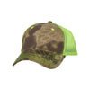 Outdoor Cap Kryptek Highlander/Neon Yellow Camo Cap with Neon Mesh Back