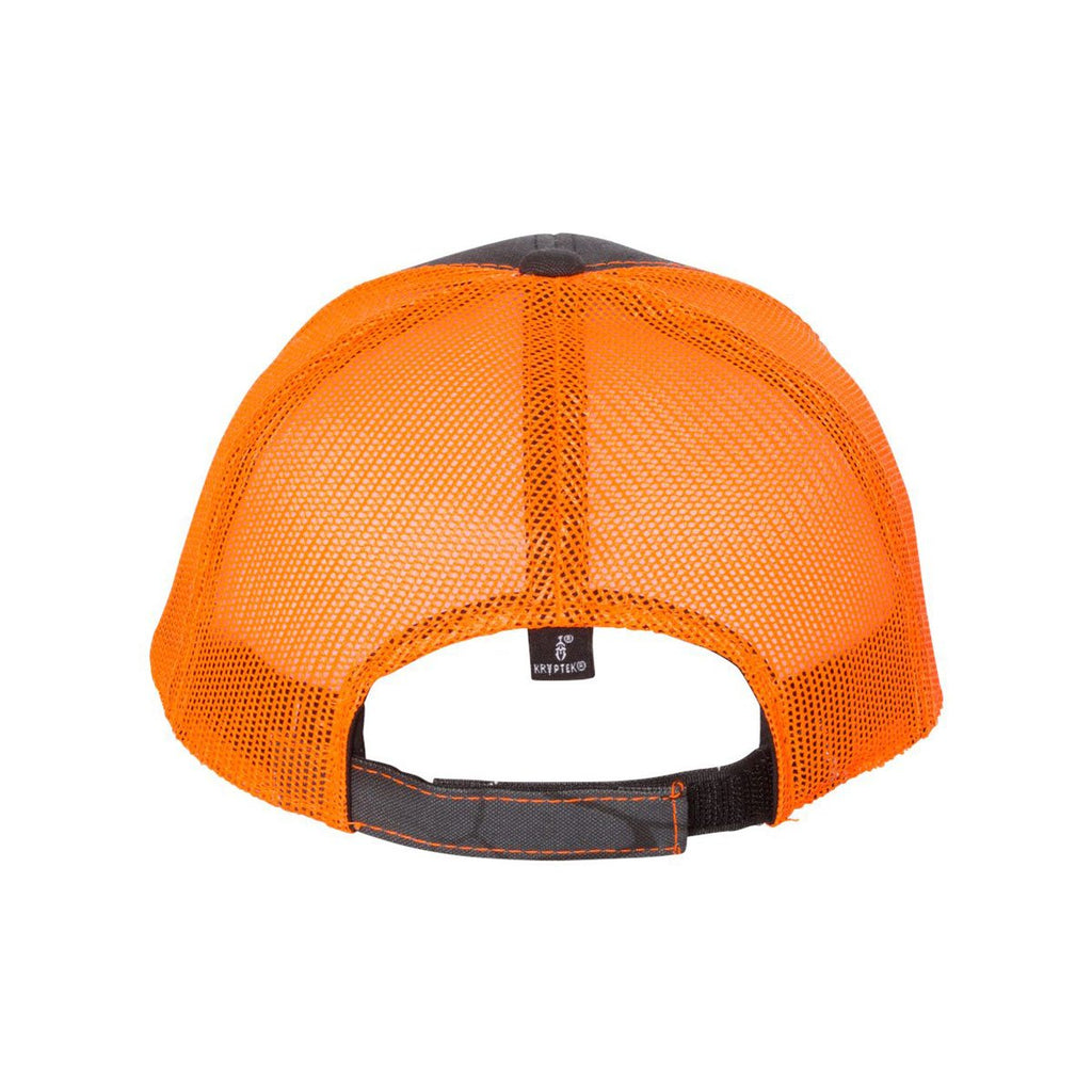 Outdoor Cap Kryptek Typhon/Neon Orange Camo Cap with Neon Mesh Back
