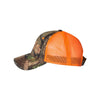 Outdoor Cap Mossy Oak Country/Blaze Orange Camo Cap with Neon Mesh Back