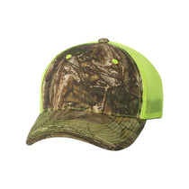 Outdoor Cap Realtree Xtra/Neon Yellow Camo Cap with Neon Mesh Back