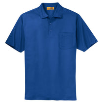 CornerStone Men's Royal Industrial Pocket Pique Polo
