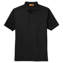 CornerStone Men's Black Industrial Pique Polo