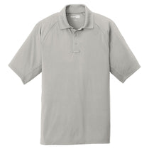 CornerStone Men's Light Grey Select Lightweight Snag-Proof Tactical Polo