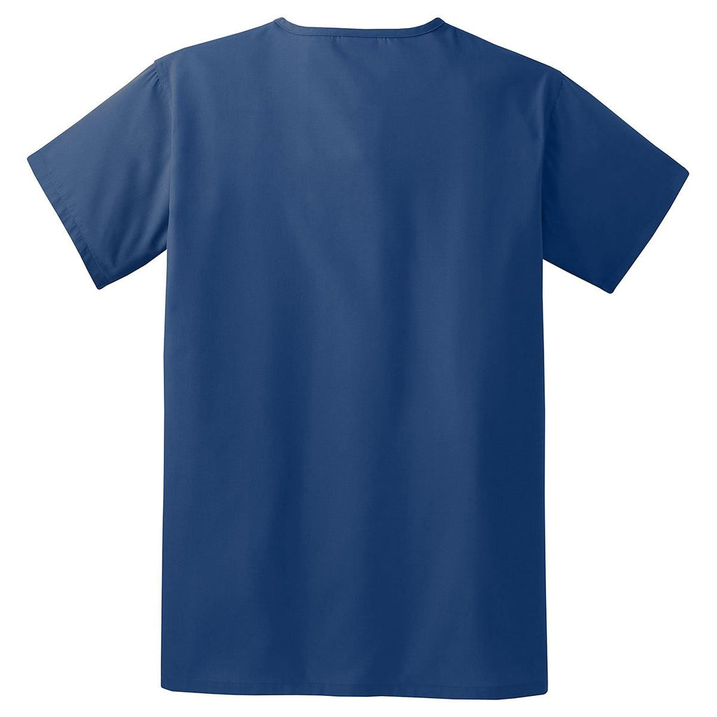 CornerStone Navy Reversible V-Neck Scrub Top