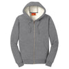 CornerStone Men's Grey Heavyweight Sherpa-Lined Hooded Fleece Jacket