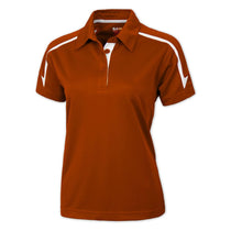 BAW Women's Orange/White Infinity Cool-Tek Polo