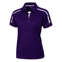BAW Women's Purple/White Infinity Cool-Tek Polo