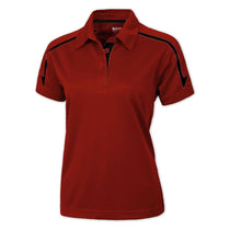 BAW Women's Red/Black Infinity Cool-Tek Polo