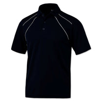 BAW Men's Navy/White Dual Line Cool-Tek Polo