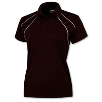 BAW Women's Maroon/White Dual Line Cool-Tek Polo