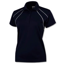 BAW Women's Navy/White Dual Line Cool-Tek Polo