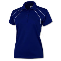 BAW Women's Royal/White Dual Line Cool-Tek Polo