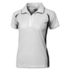 BAW Women's White/Black White Colorblock Body Cool Tek Polo
