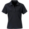Stormtech Women's Black Liquid Cotton S/S Polo