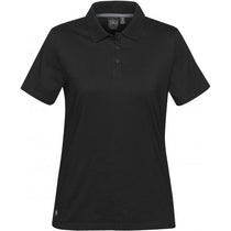 Stormtech Women's Black Oasis Liquid Cotton Polo