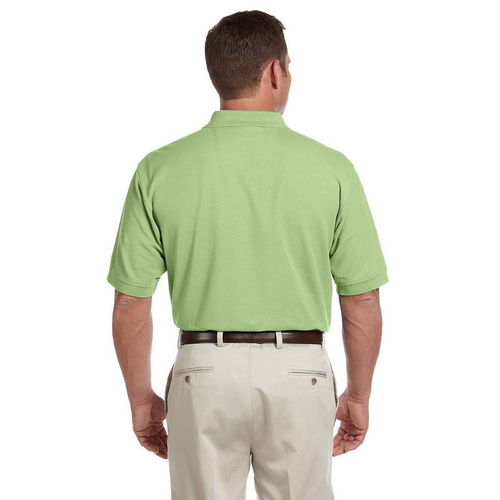 Devon & Jones Men's Lime Pima Pique Short-Sleeve Polo