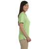 Devon & Jones Women's Lime Pima Pique Short-Sleeve Y-Collar Polo