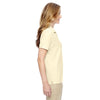 Devon & Jones Women's Transparent Yellow Pima Pique Short-Sleeve Y-Collar Polo