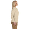 Devon & Jones Women's Stone Pima Pique Long-Sleeve Polo