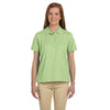 Devon & Jones Women's Lime Pima Pique Short-Sleeve Polo