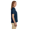Devon & Jones Women's Navy Pima Pique Short-Sleeve Polo