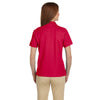 Devon & Jones Women's Red Pima Pique Short-Sleeve Polo